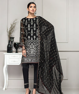 Noire- Chiffon Collection by Zarif  US-ZC-13