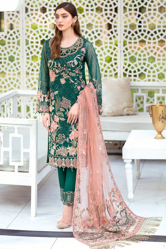 Ramsha Minhal Vol 4 Unstitched Chiffon - US-RM-408