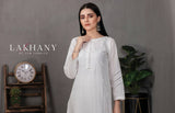 Lakhany Classic White Pret 1 Piece Stitched Embroidered Shirt US-LSM-2098