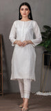 Lakhany Classic White Pret 1 Piece Stitched Embroidered Shirt US-LSM-2098