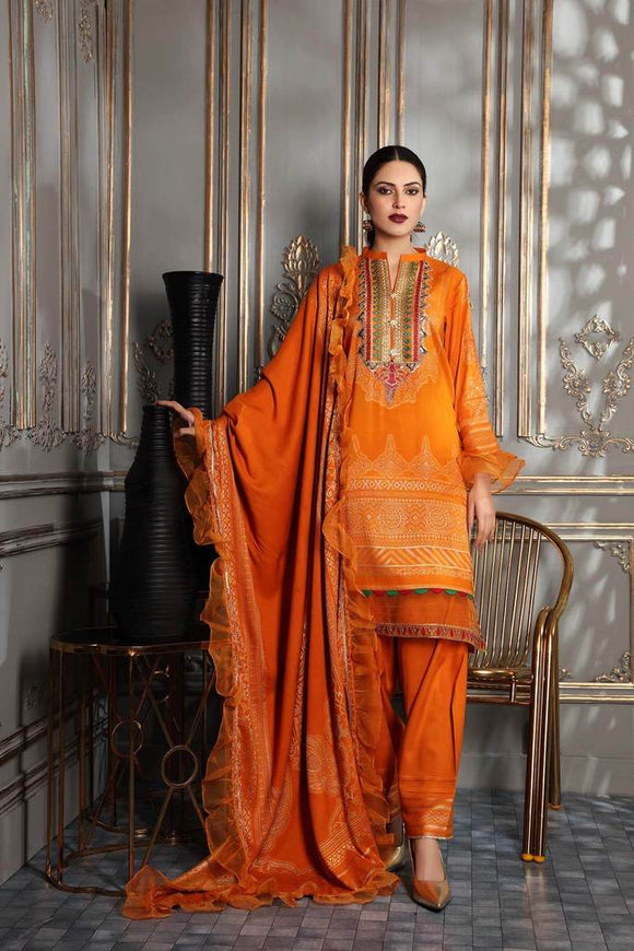 Orange Swing- Charizma Marina Jacquard Collection -US-CMJ-07